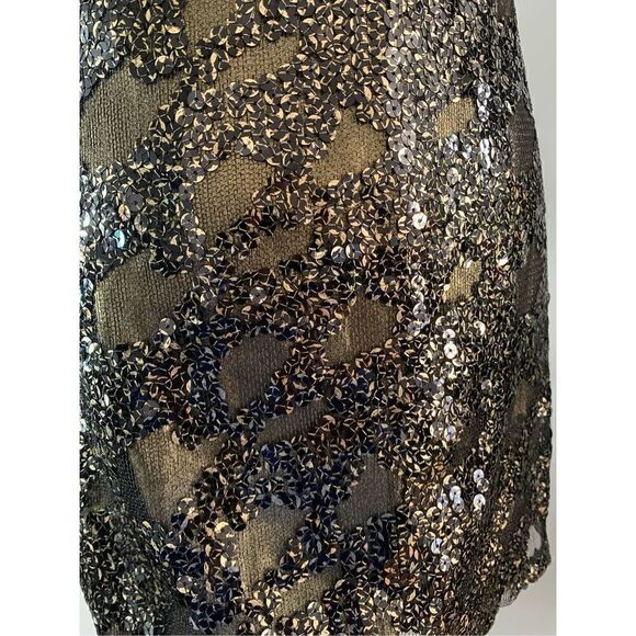 Express gold shinny sequins New Year’s Eve dress size xs - Picture 4 of 4